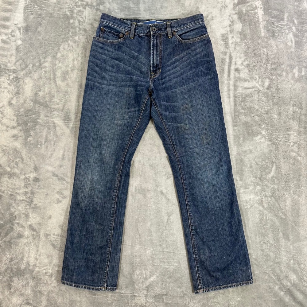 Vintage Gap Easy Fit Straight Jeans Men's Size 31x32 Dark Blue Denim Pants‎